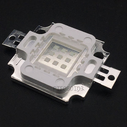 10W UV Lamp 395NM 400NM 405NM 410NM Purple COB LED Bead Light High Power DIY Ultraviolet LED Chip Lamp 8-11V